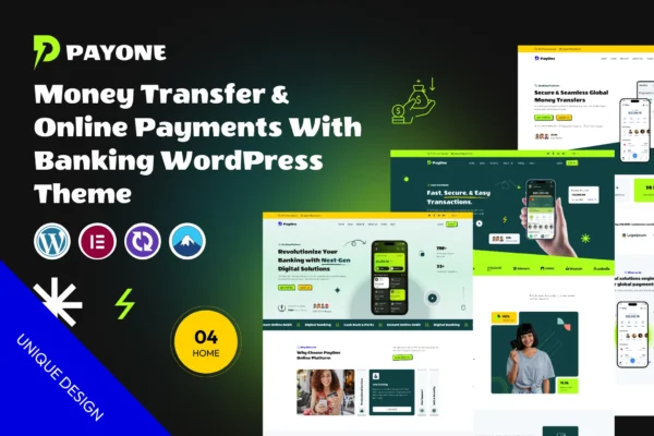 PayOne – Money Transfer & Online Payments Theme