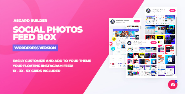 Social Photos Feed Box WordPress Plugin