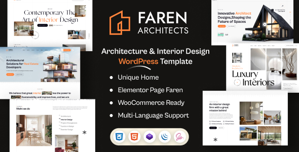 Faren - Architecture and Interior Design WordPress