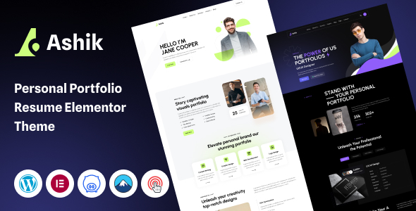 Ashik - Personal Portfolio WordPress Theme