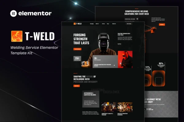 Tweld - Welding Service Elementor Template Kit