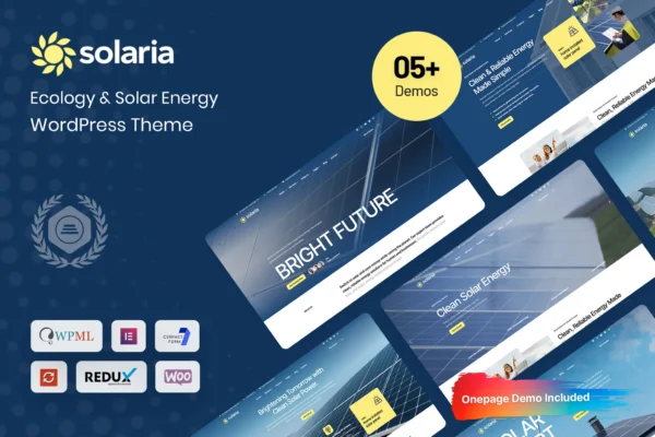 Solar Energy & Ecology WordPress Theme