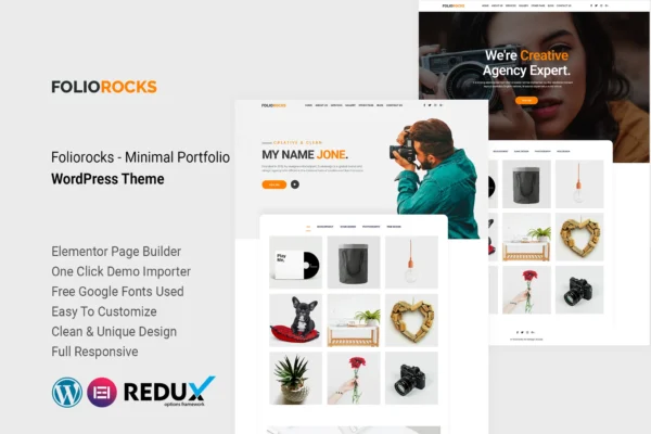 Minimal Portfolio WordPress Theme