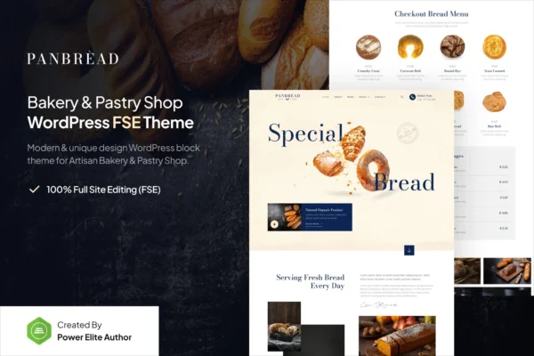 Panbread – Fresh Bakery & Pastry WordPress Theme